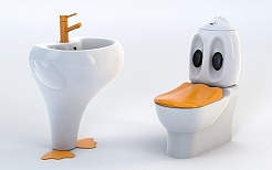 Creavit Унитаз детский Ducky DC360 с биде – фотография-2