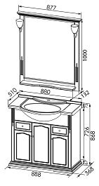 Aquanet Мебель для ванной Тулуза 85 (182035) – фотография-6
