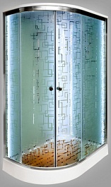 DTO Душевая кабина ЕМ1512 R LED, гидромассаж – фотография-1