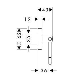 Hansgrohe Держатель туалетной бумаги Logis – фотография-2