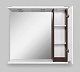 Am.Pm Зеркало-шкаф Like 80 R, белый глянец, венге – фотография-14