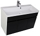 Aquanet Мебель для ванной "Латина 100" черная (181090) – картинка-10