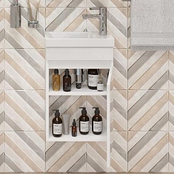 Onika Тумба под раковину Милтон 40 R подвесная белая – фотография-3