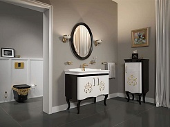 Creavit Унитаз подвесной Antik AN320 с биде, черный – фотография-2