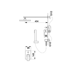 Raiber Душевая система R9503 скрытого монтажа – фотография-3