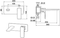 Allen Brau Смеситель для раковины Infinity 5.21003-31 (с внутренней частью) черный матовый – фотография-10