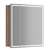 Sancos Зеркало-шкаф Mirror 80 с подсветкой MI80EG дуб галифакс натуральный