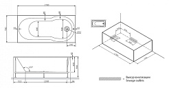 Am.Pm Панель фронтальная X-JOY для ванны 170х70 W88A-170-070W-P – фотография-2
