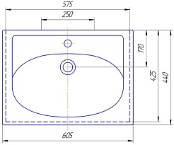 Misty Мебель для ванной Калипсо 60 подвесная – фотография-5