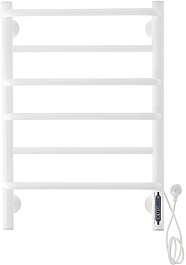 Domoterm Полотенцесушитель электрический Орфей DMT П6 400x600 БЕЛ EK R белый – фотография-1