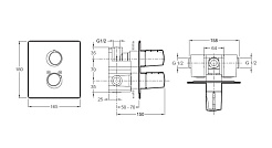 Jacob Delafon Термостат Symbol E71689-CP – фотография-2