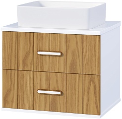 Brevita Тумба с раковиной Alskar 60 белая – фотография-2