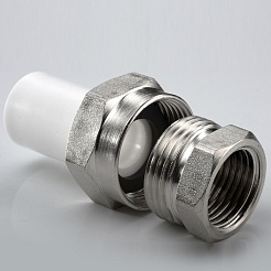 Политэк Муфта PPR белая разъемная ВР 50 х 1 1/2" (443647) – фотография-2