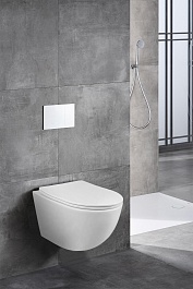 Azario Унитаз подвесной Trevi AZ-0093UQ3 безободковый белый – фотография-2