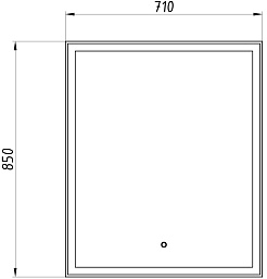 ASB-Mebel Зеркало Марика 70 – фотография-3