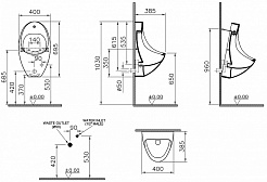 Vitra Писсуар Arkitekt 4106B003-5291 с сенсорным управлением – фотография-3