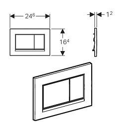 Geberit Кнопка смыва Sigma 30 115.883.KJ.1 – фотография-2