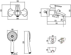 Lemark Смеситель для ванны Atlantiss LM3254C хром – фотография-4