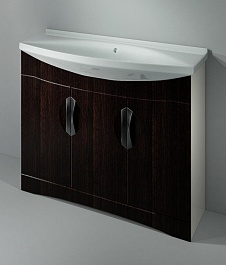 Какса-а Мебель для ванной Каприз 105 венге – фотография-2