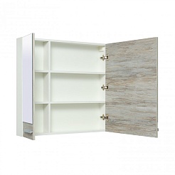 Runo Зеркало-шкаф для ванной Вудлайн 85 – фотография-5