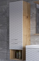 Stella Polare Шкаф пенал Ундина 35 R подвесной белый матовый/бунратти