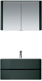 Am.Pm Зеркальный шкаф Sensation 100, с подсветкой, антрацит, глянцевая – фотография-3