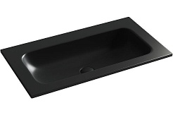 Ceramicanova Мебельная раковина Grace 81 без отверстий CN7012MBwx чёрный матовый – фотография-1