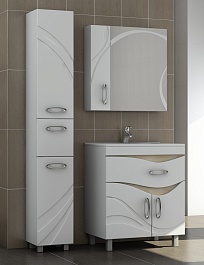 Vigo Пенал для ванной Mirella 300 белый – фотография-3