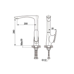 Raiber Смеситель для кухни Dunis R1202 – фотография-2