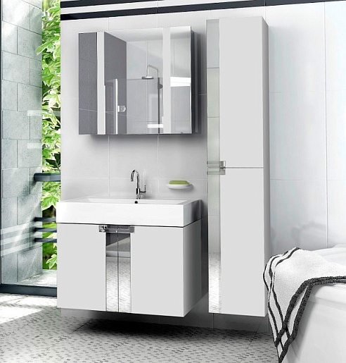  Мебель для ванной Fresh 80 белая – фото-1