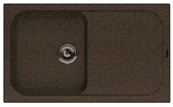 Florentina Мойка гранитная Арона 860 с крылом коричневый – фотография-1