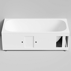 Водолей Экран под ванну двери купе 180 см белый – фотография-5