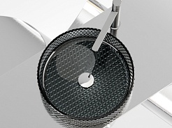 Ceramicanova Мебельная раковина Cristal 36 CN6060 чёрная – фотография-2