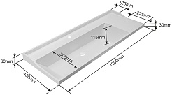 СанТа Мебель для ванной Лондон 120 белая – фотография-8