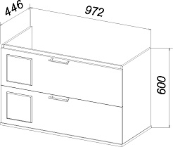 Бриклаер Тумба с раковиной Форест 100 Mario подвесная белый/дуб золотой – фотография-8