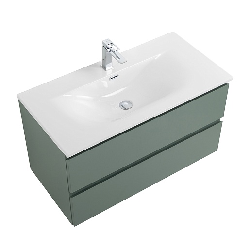 BelBagno Тумба с раковиной Kraft 90 подвесная Еловый матовый с раковиной BB-8099-90 – картинка-7