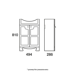 Merkana Тумба с раковиной Пиллау 55 – фотография-2