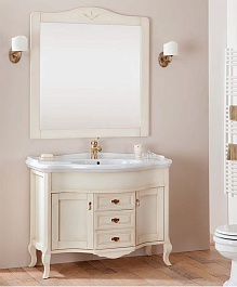 Cezares Мебель для ванной ANDAMA Pattinato Sabbia, раковина Jubileum – фотография-1