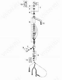 Grohe Смеситель "Eurosmart Cosmopolitan 30195000" – фотография-3