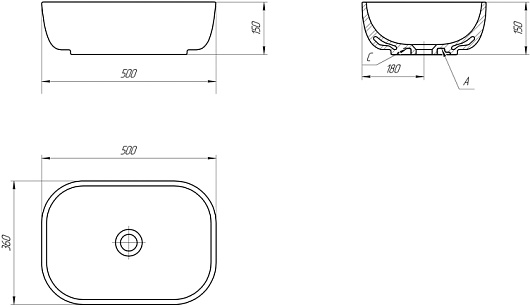 Style Line Раковина мебельная Cersanit Moduo 50 Square – фотография-4