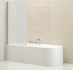 Cezares Шторка на ванну ECO-O-V-1-80/140-P-Cr-L – фотография-1