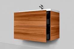 Am.Pm Мебель для ванной Gem 75 орех с 2 ящиками – фотография-6