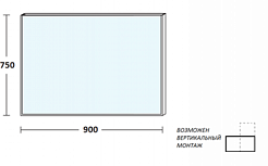 De Aqua Зеркало Сильвер 9075 (SIL 405 090 S) – фотография-3