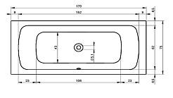 Riho Акриловая ванна Palermo 170x75 – фотография-2