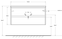 BelBagno Тумба с раковиной Kraft 100 подвесная Bianco Opaco – фотография-10