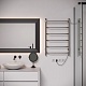 Aringa Полотенцесушитель электрический Киото 80x50 AR03001CH с полкой хром – фотография-9