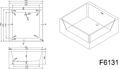 Frank Акриловая ванна 150x150 F6131 white – фотография-8