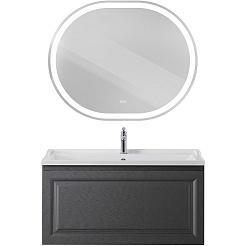 Cezares Тумба с раковиной Giubileo 100 подвесная титан – фотография-10