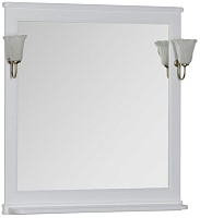 Aquanet Зеркало Валенса 90 белое (180046)