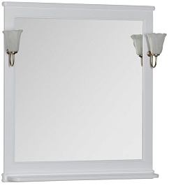 Aquanet Зеркало Валенса 90 белое (180046) – фотография-1